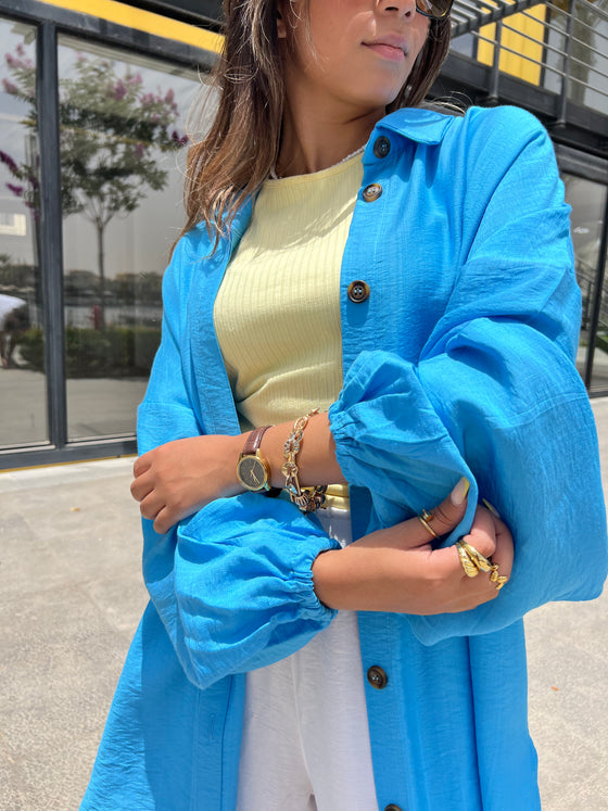 Aqua Long Summer Shirt AS17