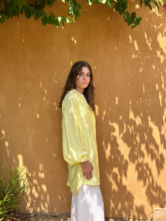 Yellow Long Summer Shirt AS17